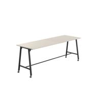 Titan Mobile High Maker Rectangular Table  1500 X 1000 Black/Grey