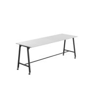 Titan Mobile High Maker Rectangular Table  1500 X 1000 Black/White