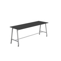Titan Mobile High Maker Rectangular Table  1500 X 1000 Silver/Black