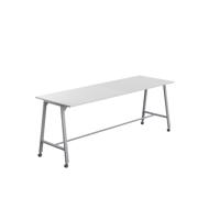 Titan Mobile High Maker Rectangular Table  1500 X 1000 Silver/White