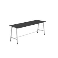 Titan Mobile High Maker Rectangular Table  1500 X 1000 White/Black