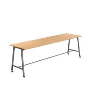 Titan Mobile High Maker Rectangular Table  1800 X 1000 Anthracite/Ellmau Beech