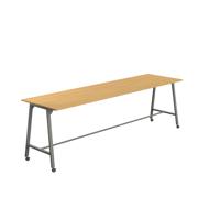 Titan Mobile High Maker Rectangular Table  1800 X 1000 Anthracite/Sorano Oak
