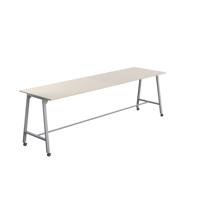 Titan Mobile High Maker Rectangular Table  1800 X 1000 Silver/Grey