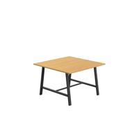 Titan Low Maker Rectangular Table  1200 X 1000 Black/Sorano Oak