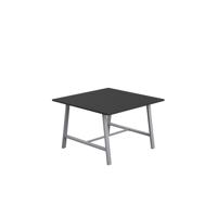 Titan Low Maker Rectangular Table  1200 X 1000 Silver/Black