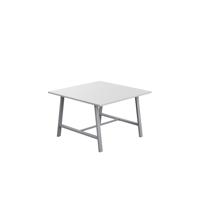 Titan Low Maker Rectangular Table  1200 X 1000 Silver/White
