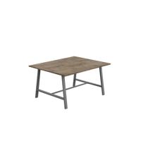 Titan Low Maker Rectangular Table  1500 X 1000 Anthracite/Grey Nebraska Oak
