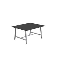 Titan Low Maker Rectangular Table  1500 X 1000 Silver/Black
