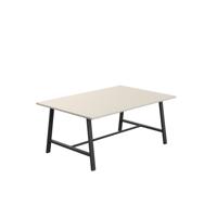 Titan Low Maker Rectangular Table  1800 X 1000 Black/Grey