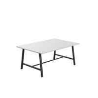 Titan Low Maker Rectangular Table  1800 X 1000 Black/White