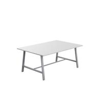 Titan Low Maker Rectangular Table  1800 X 1000 Silver/White
