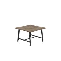 Titan Mobile Low Maker Rectangular Table  1200 X 1000 Black/Grey Nebraska Oak