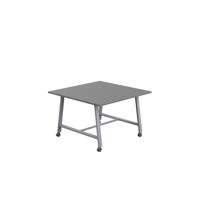 Titan Mobile Low Maker Rectangular Table  1200 X 1000 Silver/Anthracite