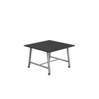 Titan Mobile Low Maker Rectangular Table  1200 X 1000 Silver/Black