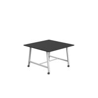 Titan Mobile Low Maker Rectangular Table  1200 X 1000 White/Black