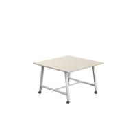 Titan Mobile Low Maker Rectangular Table  1200 X 1000 White/Grey