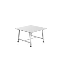 Titan Mobile Low Maker Rectangular Table  1200 X 1000 White/White
