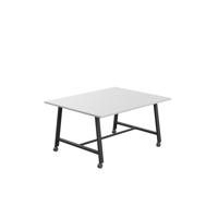 Titan Mobile Low Maker Rectangular Table  1500 X 1000 Black/White