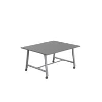 Titan Mobile Low Maker Rectangular Table  1500 X 1000 Silver/Anthracite