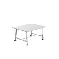 Titan Mobile Low Maker Rectangular Table  1500 X 1000 White/White
