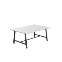 Titan Mobile Low Maker Rectangular Table  1800 X 1000 Black/White