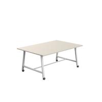 Titan Mobile Low Maker Rectangular Table  1800 X 1000 White/Grey