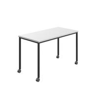 Titan Mobile Rectangular Table  1200 X 600 Black/White