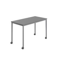 Titan Mobile Rectangular Table  1200 X 600 Silver/Anthracite