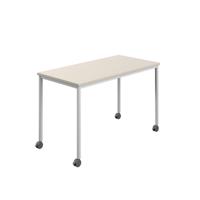 Titan Mobile Rectangular Table  1200 X 600 White/Grey