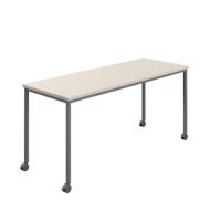 Titan Mobile Rectangular Table  1200 X 800 Anthracite/Grey