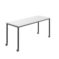 Titan Mobile Rectangular Table  1200 X 800 Black/White