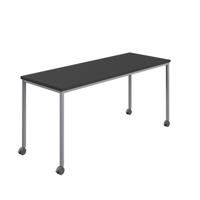 Titan Mobile Rectangular Table  1200 X 800 Silver/Black