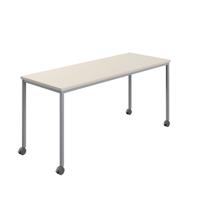 Titan Mobile Rectangular Table  1200 X 800 Silver/Grey