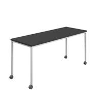 Titan Mobile Rectangular Table  1200 X 800 White/Black