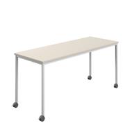 Titan Mobile Rectangular Table  1200 X 800 White/Grey