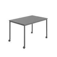 Titan Mobile Rectangular Table  1400 X 600 Anthracite/Anthracite