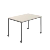 Titan Mobile Rectangular Table  1400 X 600 Anthracite/Grey