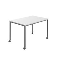 Titan Mobile Rectangular Table  1400 X 600 Anthracite/White