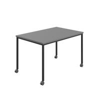 Titan Mobile Rectangular Table  1400 X 600 Black/Anthracite