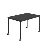 Titan Mobile Rectangular Table  1400 X 600 Black/Black