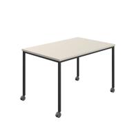 Titan Mobile Rectangular Table  1400 X 600 Black/Grey
