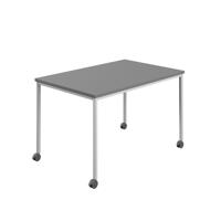 Titan Mobile Rectangular Table  1400 X 600 White/Anthracite