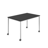 Titan Mobile Rectangular Table  1400 X 600 White/Black