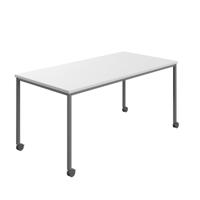 Titan Mobile Rectangular Table  1400 X 800 Anthracite/White