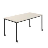 Titan Mobile Rectangular Table  1400 X 800 Black/Grey
