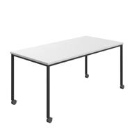 Titan Mobile Rectangular Table  1400 X 800 Black/White