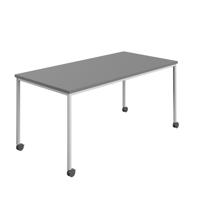 Titan Mobile Rectangular Table  1400 X 800 White/Anthracite
