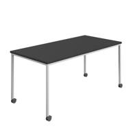 Titan Mobile Rectangular Table  1400 X 800 White/Black