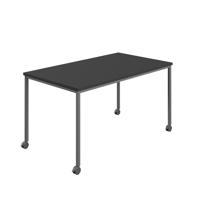 Titan Mobile Rectangular Table  1600 X 600 Anthracite/Black